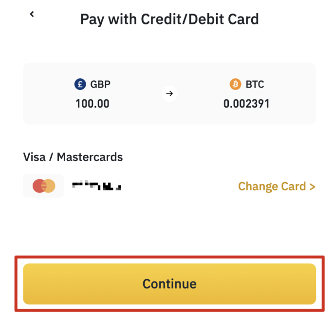 Continuing payment after entering data
